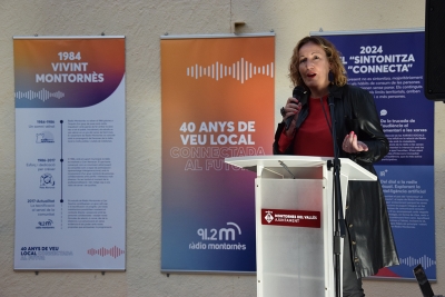 Intervenció de la consellera delegada de la Xarxa Audiovisual Local (XAL), Núria De José.