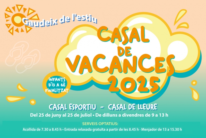 Imatge del casal de Vacances 2025