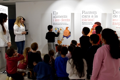 Durant la visita a l'exposició, l'alumnat ha participat en diferents jocs.