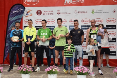 Els cinc primers classificats de la 30a Mitja Marató.