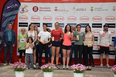 Les cinc primeres classificades de la 30a Mitja Marató.