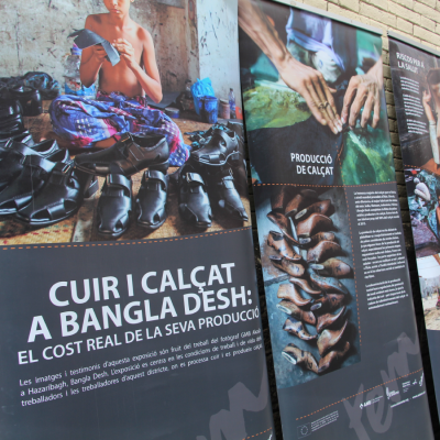 Exposició "Canvia les teves sabates", de l'ONG Setem Catalunya (Imatge: SETEM Catalunya)