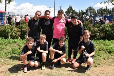 L'equip Los Diablos de Montornès, de l'Escola Mogent.