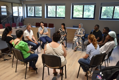 Un moment de la cloenda del curs del Mòdul C.