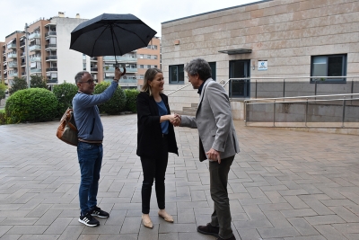 Arribada de la consellera Mònica Martínez a l'Ajuntament