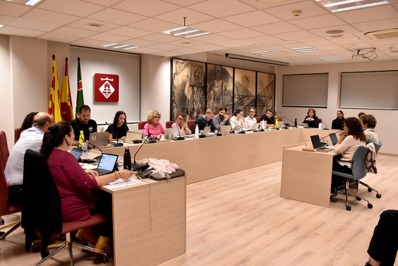 Sessió del Ple ordinari del mes de novembre a l'Ajuntament de Montornès.