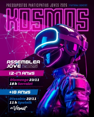 Cartell de les assemblees dels pressupostos participatius joves 2026.