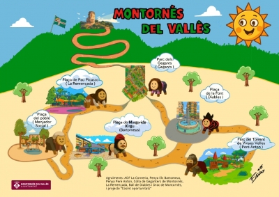 El mapa amb les ubicacions dels tions.