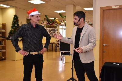 Espectacle a càrrec del mag Jorge Cruz.