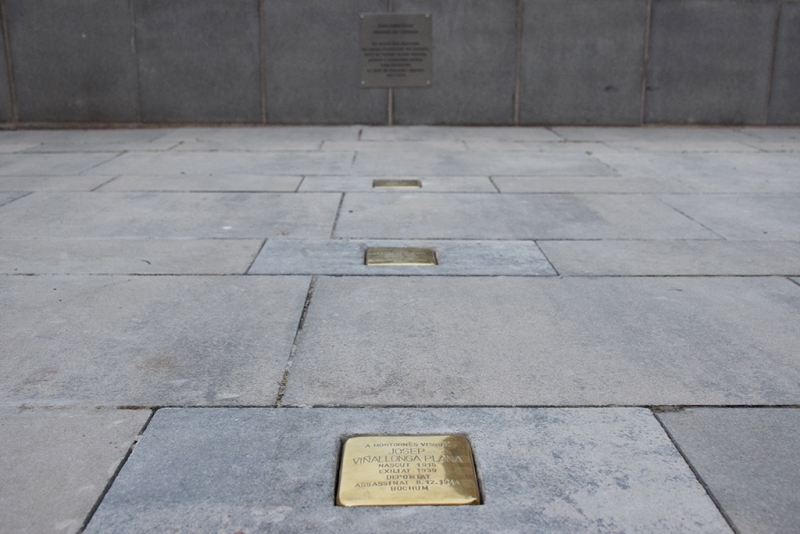 Plaques Stolpersteine a Montornès.