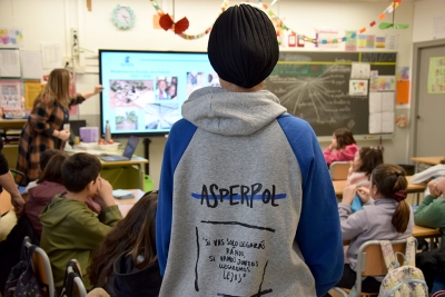 L'ONGD Asperpol ha presentat als infants la seva tasca.