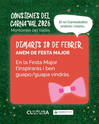 Consigna de Carnaval 2026 de dimarts.