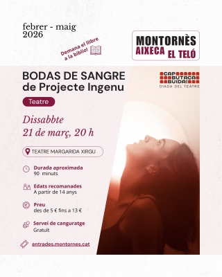 Cartell de l'obra "Bodas de sangre".
