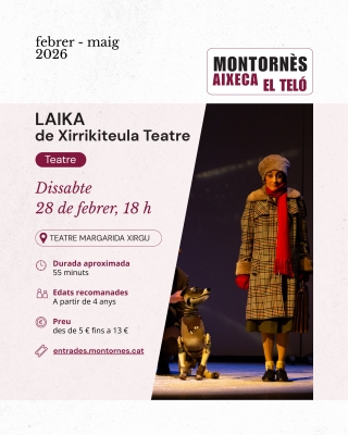 Cartell de l'obra "Laika".