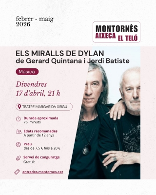 Cartell de l'obra "Els Miralls de Dylan".
