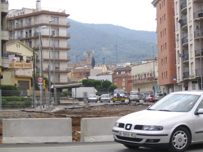 Restricció de trànsit a la rambla de Sant Sadurní