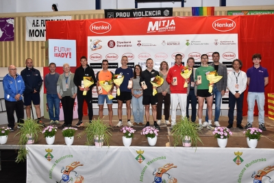 Podi masculí de la Mitja Marató de Montornès.