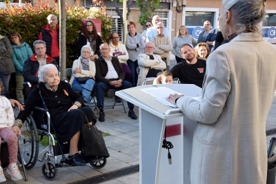 La filla de Ventureta Ballús va oferir un discurs.