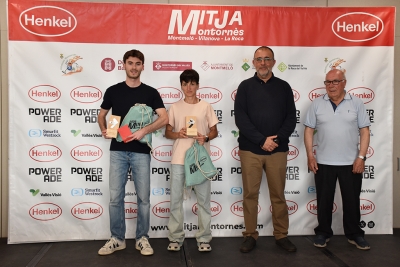 Millors atletes locals de la Cursa dels 6 km d'enguany.