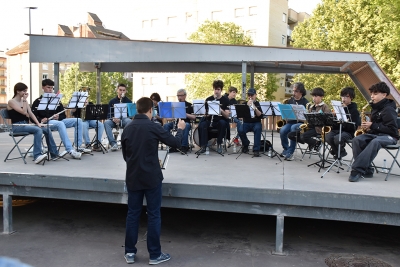 La banda de l'Escola Municipal de Música ha tancat la jornada amb un concert.