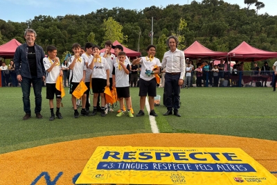 Los tigres del Mogent de l'Escola Mogent, equip guanyador de la categoria lliure.