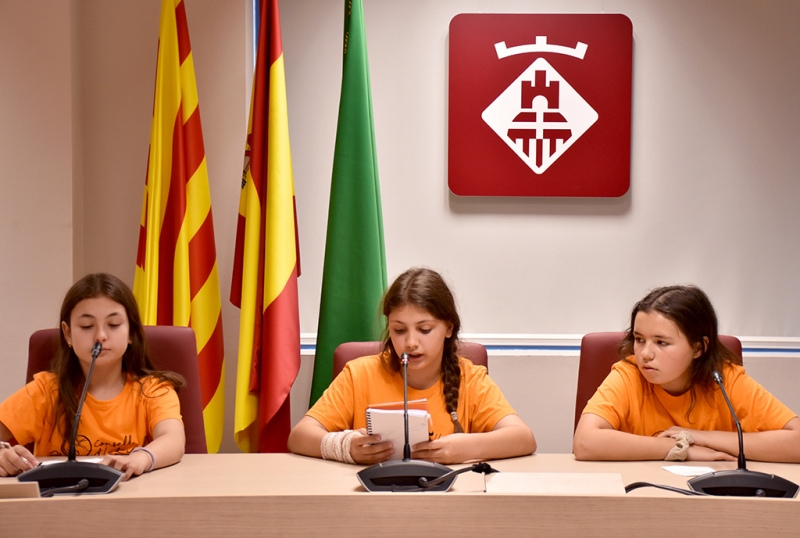 Roda de premsa del Consell d'Infants per donar a conèixer les propostes dels pressupostos participatius infantils del 2026.