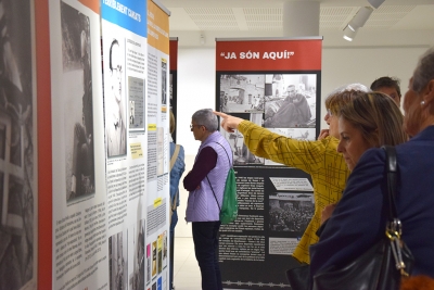Les persones assistents van poder visitar “Els republicans als camps de contentació nazis”.