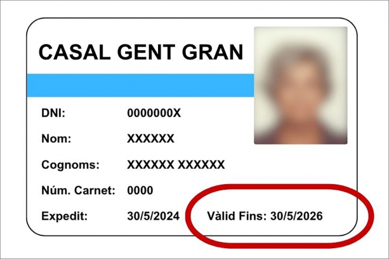 Cal revisar la data de caducitat del carnet.