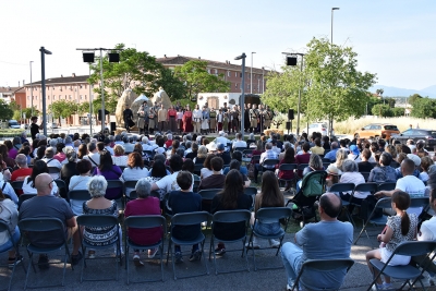 El primer escenari, el de la plaça dels Remences.