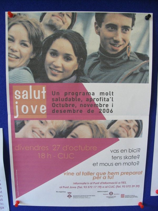 Cartell de promoció del programa "Salut Jove"