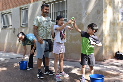Els jocs d'aigua han estat un dels protagonistes de la gimcana.