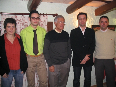 D'esquerra a dreta, Anna Ballbona, Abel Álvarez Conchudo, Enric García-Pey i Pey, Xavier Ciurans i Francisco Javier Álvarez Conchudo