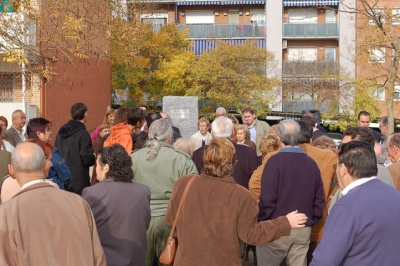 Veïns a l'acte d'homenatge (Foto cedida per M.Rubio) 