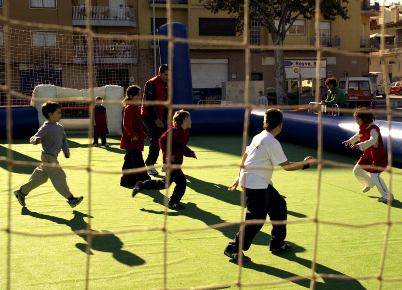 Primera edició de les 8 hores de futbol 3x3 escolar, celebrada l'any passat