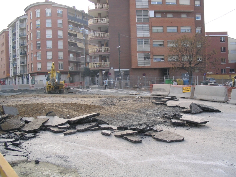 Obres de condicionament a l'avinguda de la Llibertat