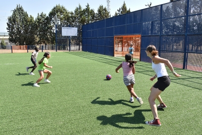 Partits al Cruyff Court de Montornès Nord.