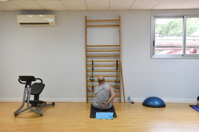 Nova sala d'estiraments del CEM Les Vernedes.