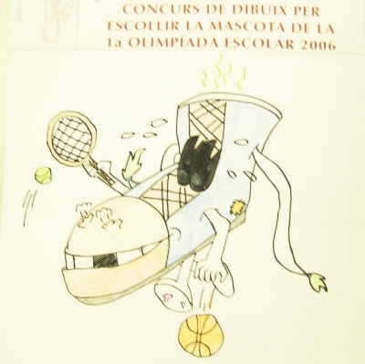 Dibuix guanyador del Concurs de la I Olimpíada Escolar de Primària 