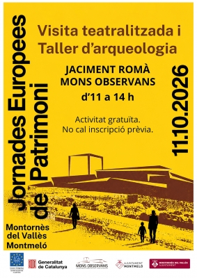 JEP 2026 - Visita teatralitzada i taller d'arqueologia a Mons Observans.