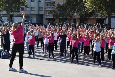 Un moment de la sessió de gimnàstica.