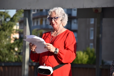 Lectura de la declaració institucional del Dia de les Persones Grans, Roser Pérez.