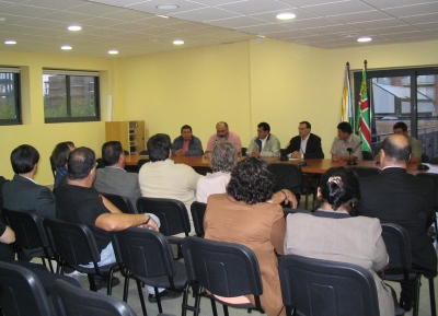 Recepció municipal als alcaldes del Departament de Chinandega del Norte (Nicaragua). Octubre 2005