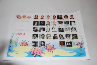Mural dels participants a la darrera edició del taller de memòria