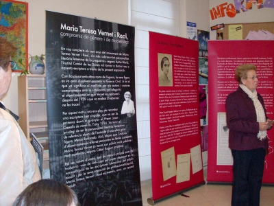 Exposició dedicada a l'escriptora Mª Teresa Vernet Real, al Casal de Cultura
