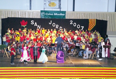 Cantata de Sant Jordi al Pavelló Municipal d'Esports