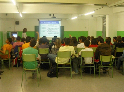 Sessió informativa per als alumnes de batxillerat