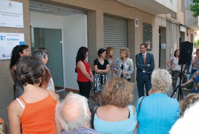 Parlaments durant l'acte d'inauguració