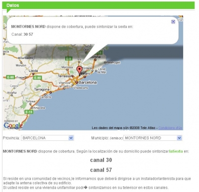 Captura de les pantalles de cobertura de laSexta a Montornès recollides al web lasexta.com