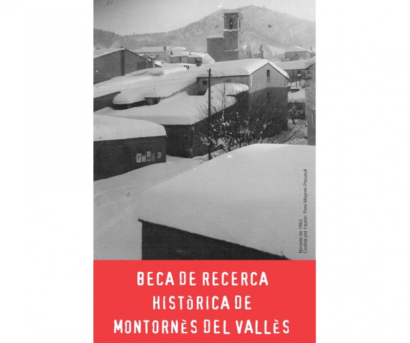 Portada del díptic amb les bases de la IV convocatòria de la beca