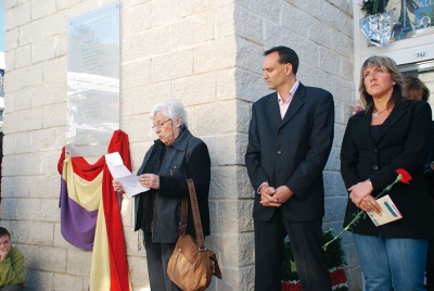 Parlament de Pilar Molins, presidenta a Mollet de l'associació Amical - Mauthausen